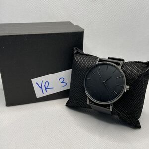 South Lane SS20-dr1-4574 Black Mesh Analog Dial Quartz Wrist Watch YR34
